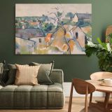 Rooftops canvas wall art in room setting 4