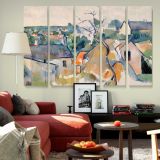 Rooftops canvas wall art in room setting 6