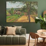 Orchards at Louveciennes canvas wall art in room setting 4