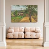 Orchards at Louveciennes canvas wall art in room setting 5