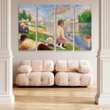 Bathers at Asnieres Final Study canvas wall art in room setting 5