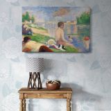 Bathers at Asnieres Final Study canvas wall art in room setting 7
