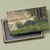Grassy Riverbank canvas front and rear frame view