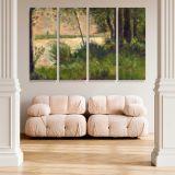 Grassy Riverbank canvas wall art in room setting 5