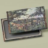 The Hameau des Patis canvas front and rear frame view