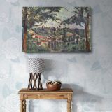 The Hameau des Patis canvas wall art in room setting 7