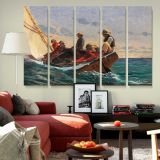 The Flirt canvas wall art in room setting 6