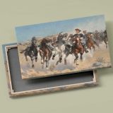 Dismounted The Fourth Troopers Moving the Led Horses canvas front and rear frame view