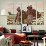 The Cotton Pickers canvas wall art in room setting 6