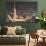 The Midnight Ride of Paul Revere canvas wall art in room setting 4