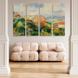 View From Montmartre canvas wall art in room setting 5