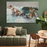 Undertow canvas wall art in room setting 4