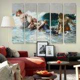 Undertow canvas wall art in room setting 6