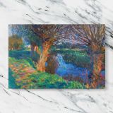 At Calcot canvas artwork displayed on a marble background
