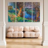 At Calcot canvas wall art in room setting 5