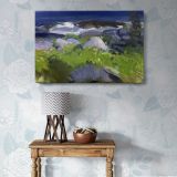 Vine Clad Shore on Monhegan Island canvas wall art in room setting 7
