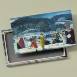 Love of Winter canvas front and rear frame view