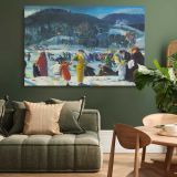 Love of Winter canvas wall art in room setting 4