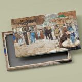 Fun fair boulevard de Clichy canvas front and rear frame view
