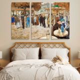Fun fair boulevard de Clichy canvas wall art in room setting 6