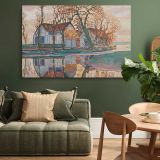Farm near Duivendrecht canvas wall art in room setting 4
