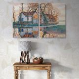 Farm near Duivendrecht canvas wall art in room setting 7