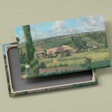 Landscape at Les Patis Pontoise canvas front and rear frame view