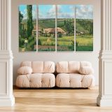 Landscape at Les Patis Pontoise canvas wall art in room setting 5
