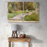 Saint Cloud canvas wall art in room setting 7