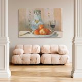 Still Life with Apples and Pitcher canvas wall art in room setting 5