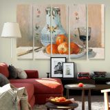 Still Life with Apples and Pitcher canvas wall art in room setting 6