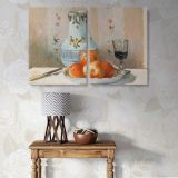 Still Life with Apples and Pitcher canvas wall art in room setting 7