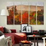 Autumn Treetops canvas wall art in room setting 6