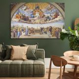 Disputation of the Holy Sacrament canvas wall art in room setting 4