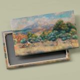 Mount of Sainte Victoire canvas front and rear frame view