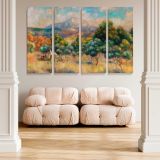 Mount of Sainte Victoire canvas wall art in room setting 5
