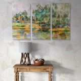 Riverbank canvas wall art in room setting 7