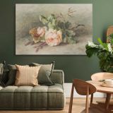 Roses canvas wall art in room setting 4