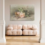 Roses canvas wall art in room setting 5