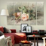 Roses canvas wall art in room setting 6
