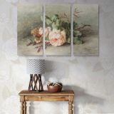 Roses canvas wall art in room setting 7