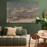 Approach to Christmas canvas wall art in room setting 4