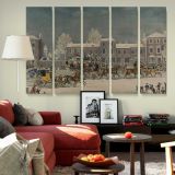 Approach to Christmas canvas wall art in room setting 6