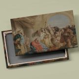 Christ and the Woman Taken in Adultery canvas front and rear frame view