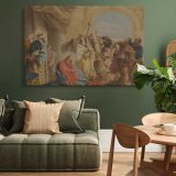Christ and the Woman Taken in Adultery canvas wall art in room setting 4