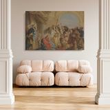 Christ and the Woman Taken in Adultery canvas wall art in room setting 5