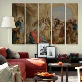 Christ and the Woman Taken in Adultery canvas wall art in room setting 6