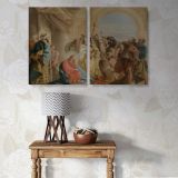 Christ and the Woman Taken in Adultery canvas wall art in room setting 7