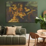 Holy Family with Saint Catherine canvas wall art in room setting 4