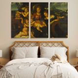 Holy Family with Saint Catherine canvas wall art in room setting 7
